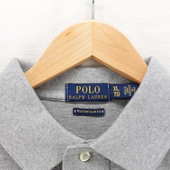 Polo Ralph Lauren Men's Slim Fit Polo Bear Polo Shirt Gray XL - Picture 5 of 11